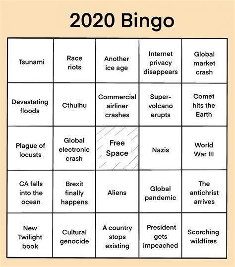 bingo card meme template.